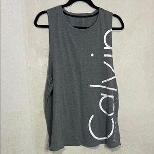 Calvin Klein Charcoal Sleeveless Tee